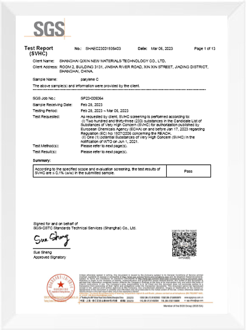 parylene C REACH